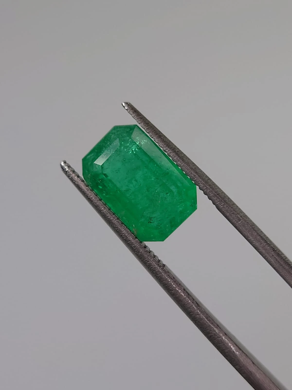 3.77ct Natural Emerald Octagon Cut Loose Gemstone From Panjshir Afghanistan — view 5